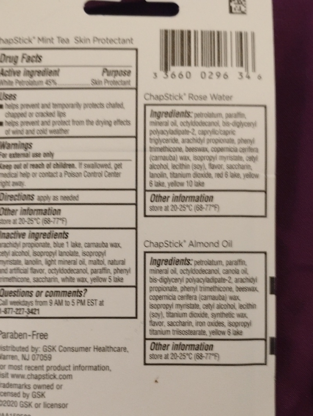 ChapStick Lip Balm 6-Pack Sets - Berrylicious & Spa Collection Bundle - Picture 3 of 7